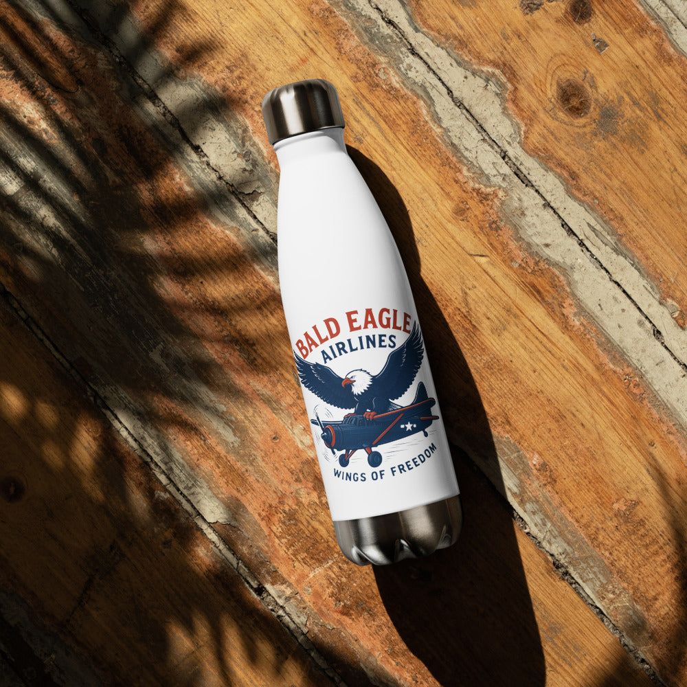Bald Eagle Airlines Water Bottle Wings of freedom hat